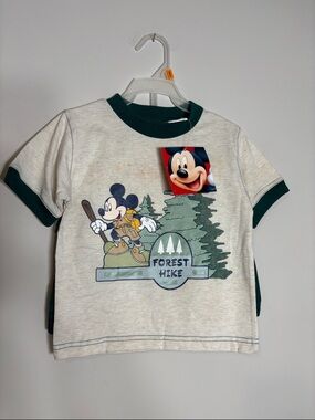Vintage Y2K Disney Mickey Mouse Forest Hike NWT 18M